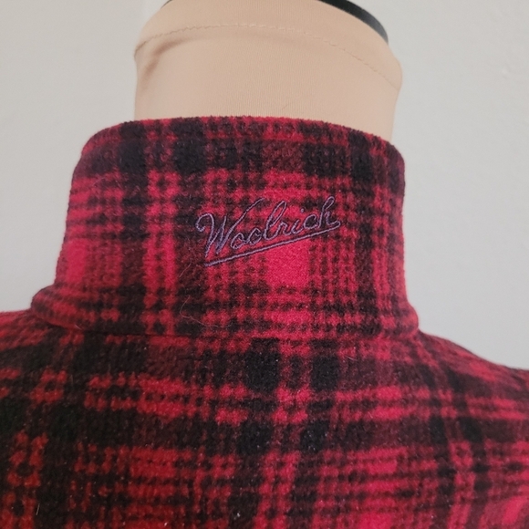 Woolrich Red and Black Plaid Fleece Vest - Picture 6 of 6